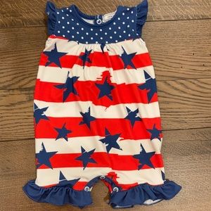 3 month little millie Americana romper
